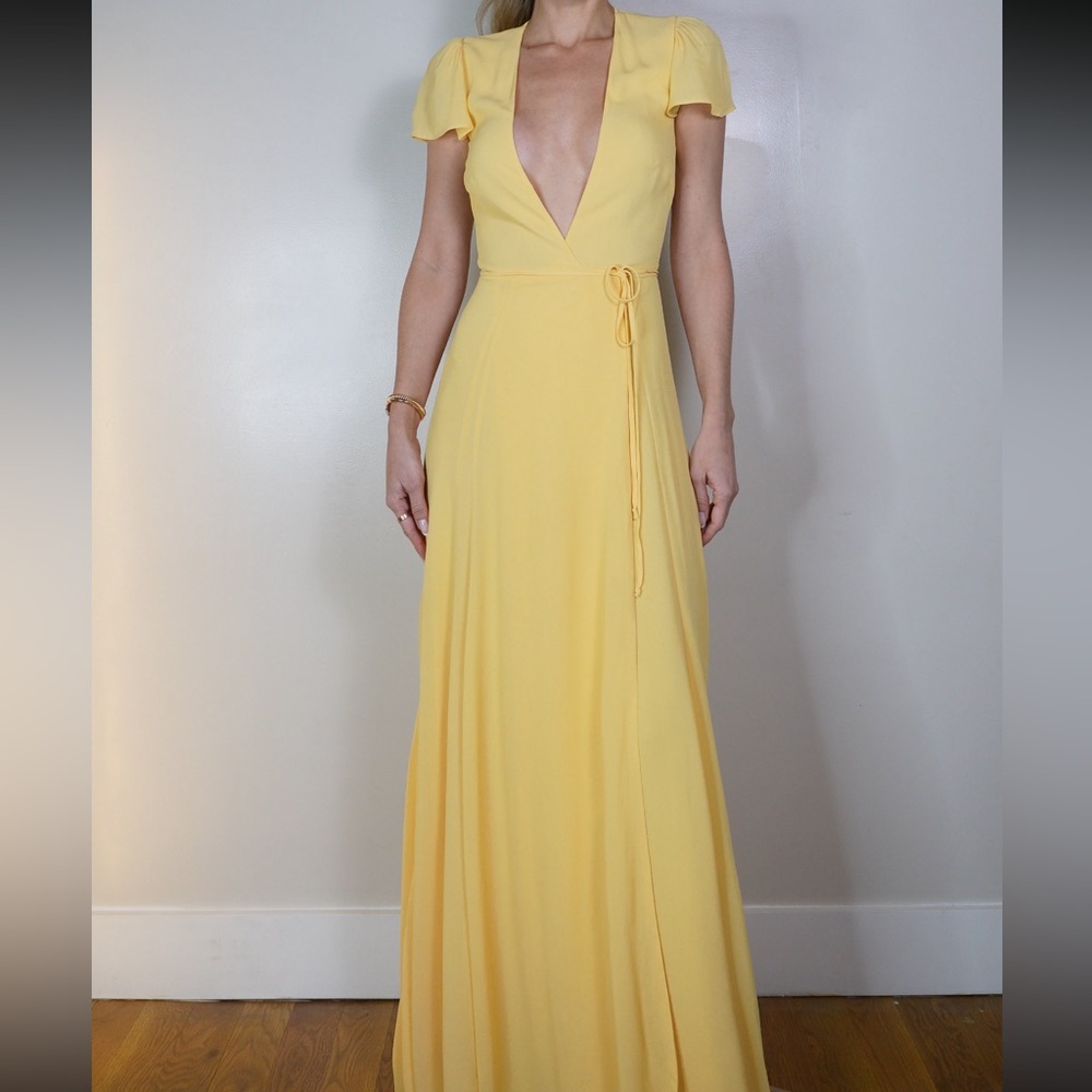 Reformation Sunny Yellow Maxi Dress